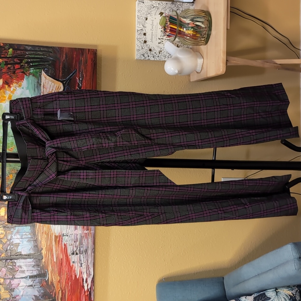 LANE BRYANT PLAID TROUSERS 18R NWT